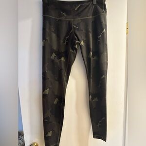 Lululemon full length yoga leggings - camo leaf print